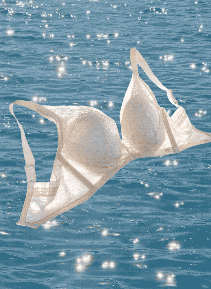 Petal Embrace Wireless Push Up Demi Bra