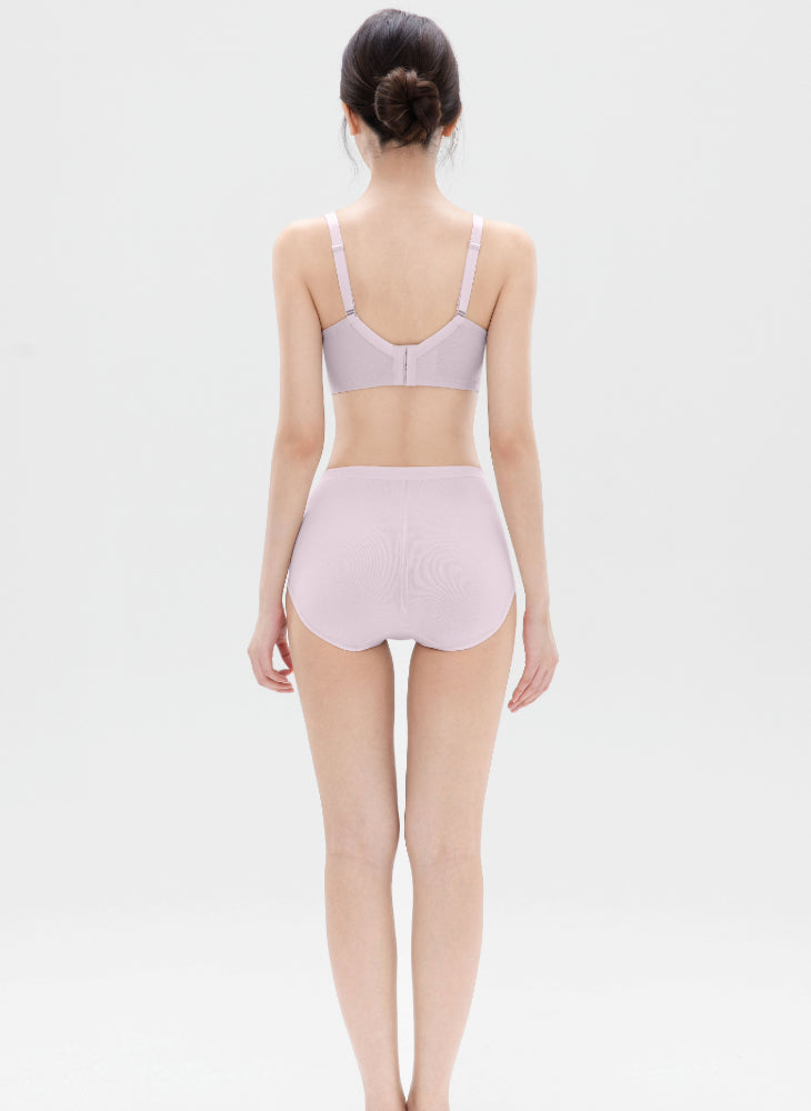 Nina Jacquard Wired Demi Cup High Panel Padded Bra