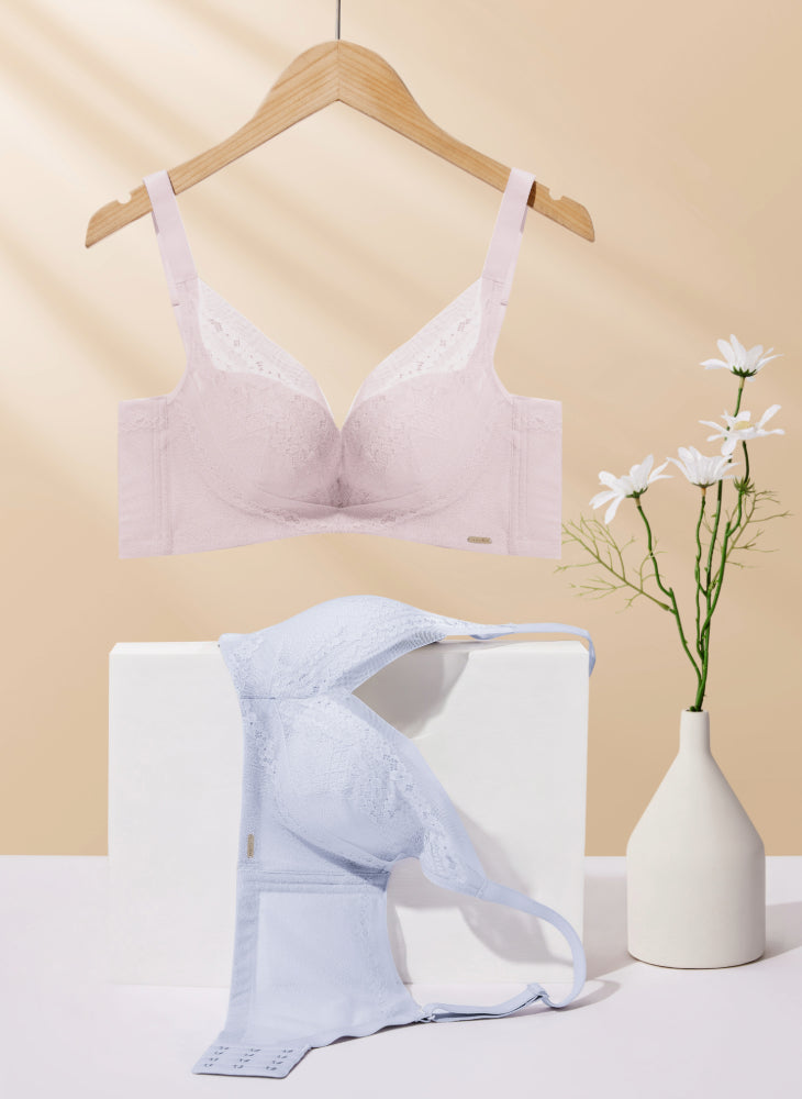 Petal Embrace Wireless Push Up Demi Bra