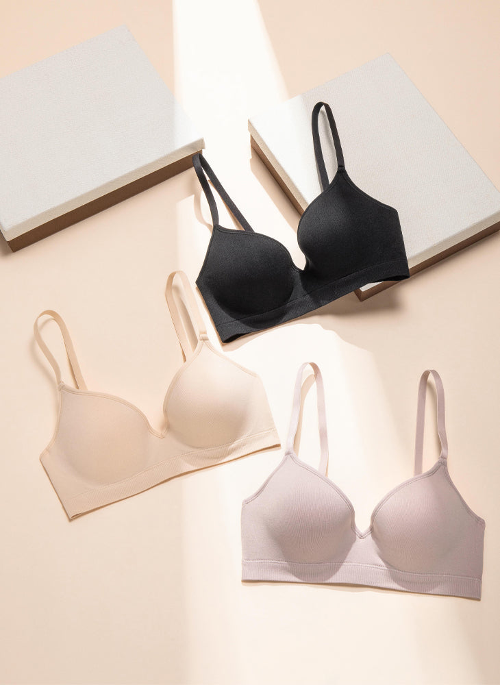 Lilac Seamfree Wired Demi Cup Bra