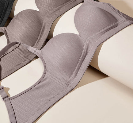 Macey Stripy Wireless Demi Cup Bra