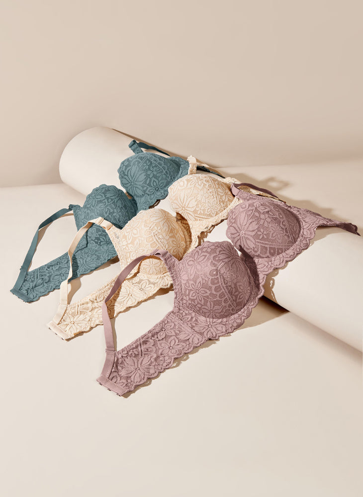 Macey Lace Wired Demi Cup Bra