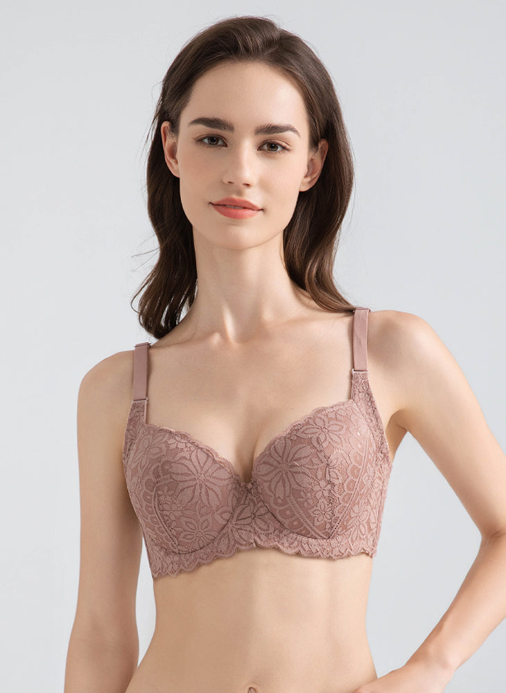 Macey Lace Wired Demi Cup Bra