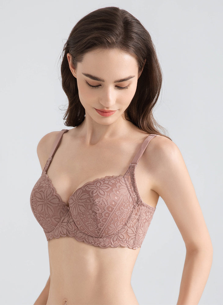 Macey Lace Wired Demi Cup Bra