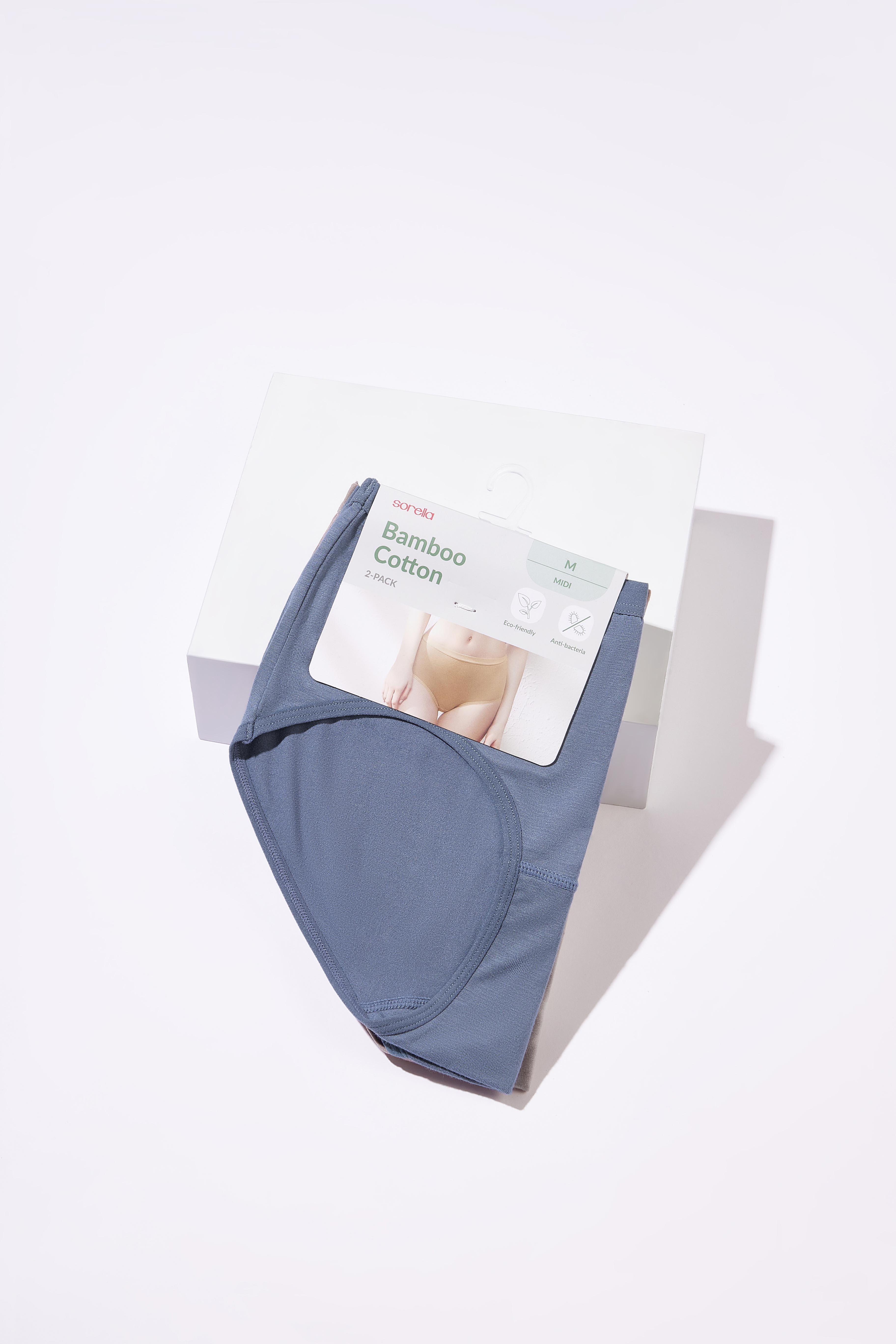 Bamboo Comfort 2-in-1 Pack Midi Panty