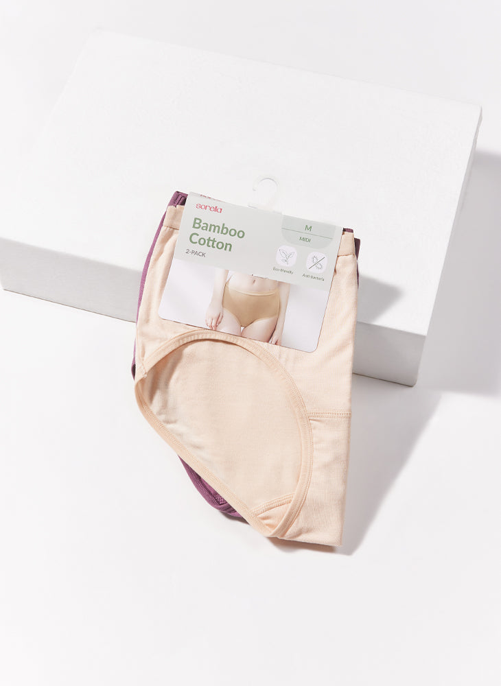 Bamboo Comfort 2-in-1 Pack Midi Panty
