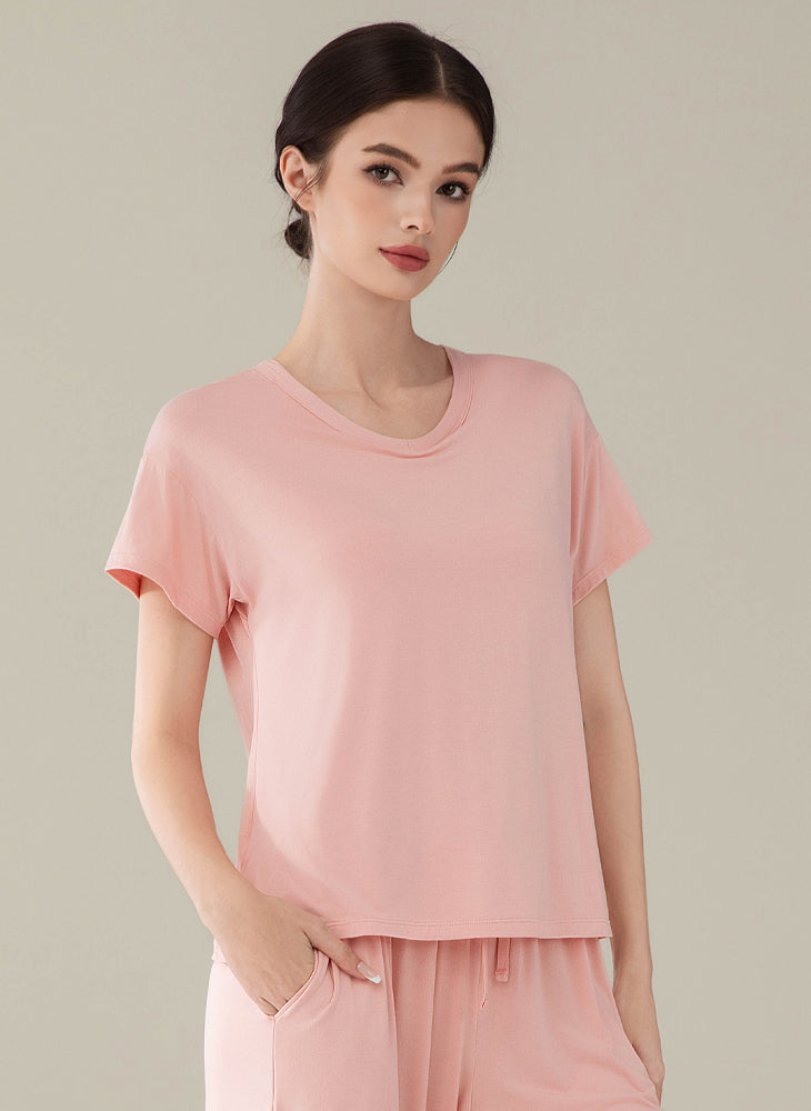 Cozy Lounge Short Sleeves Top