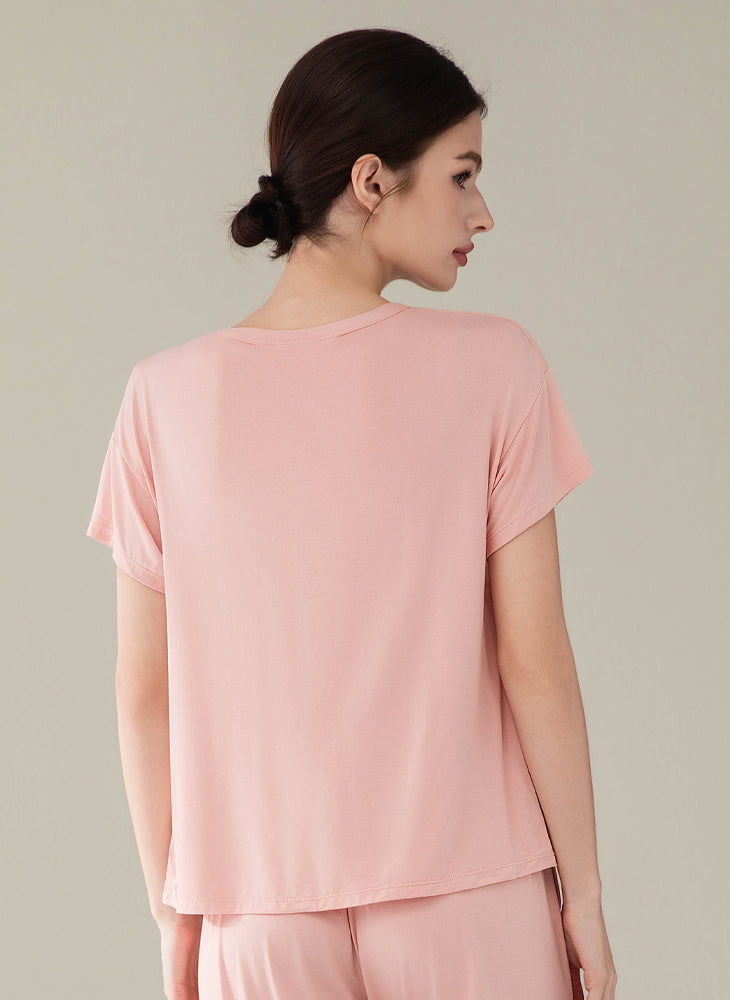 Cozy Lounge Short Sleeves Top