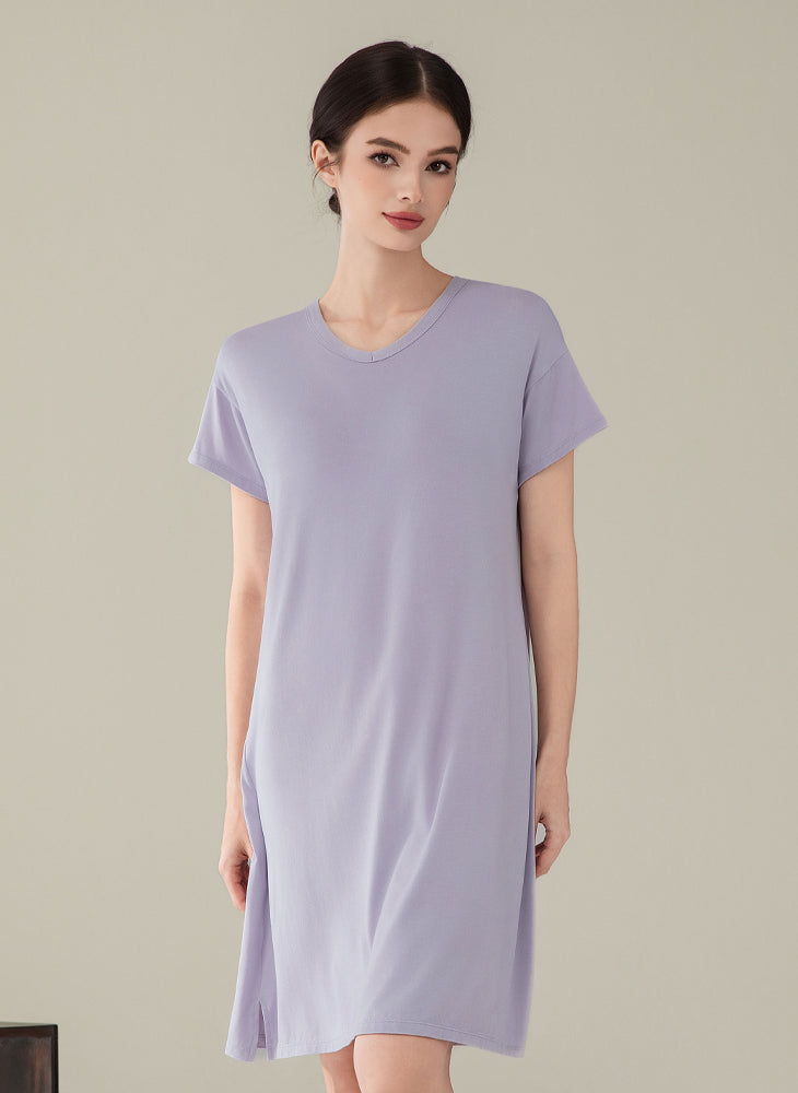 Cozy Lounge Short Sleeves Dress