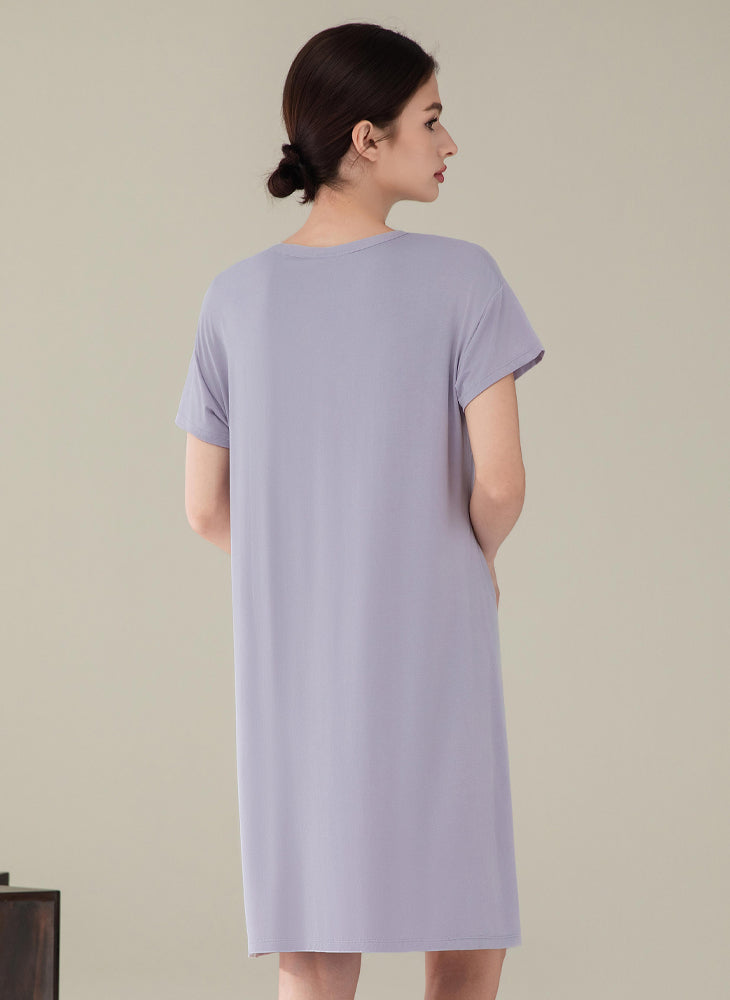 Cozy Lounge Short Sleeves Dress