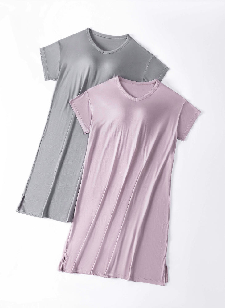 Cozy Lounge Short Sleeves Dress