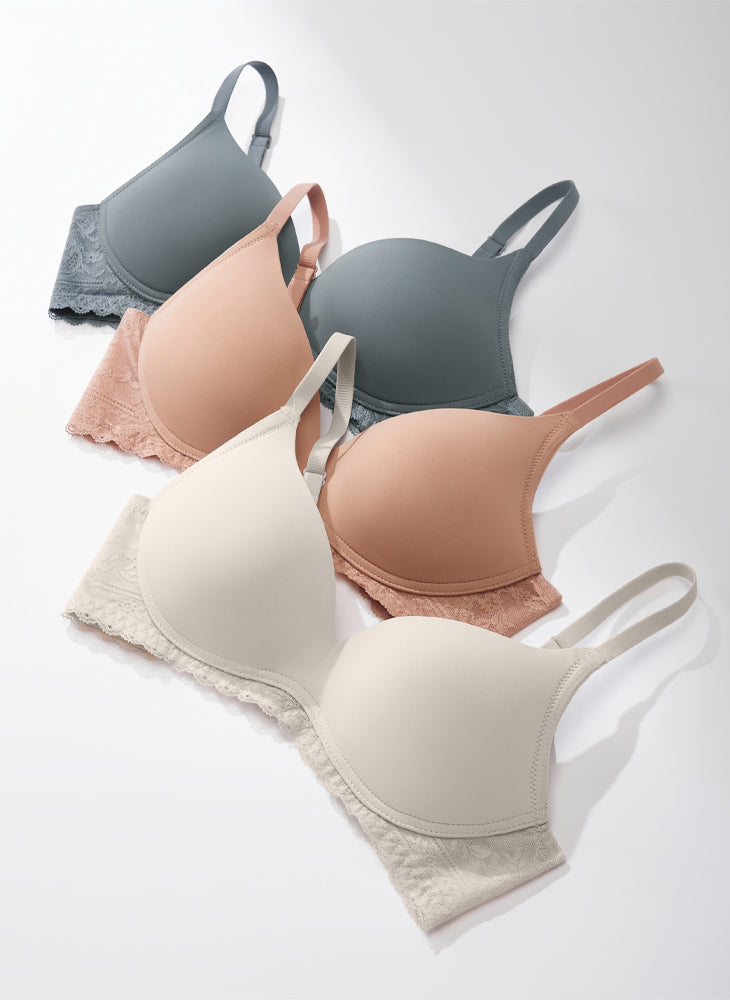 Cosmos Illusion Wireless Demi Padded Bra