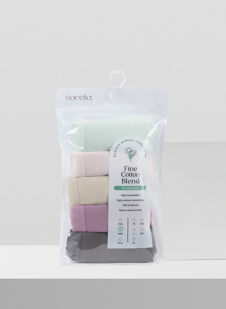 Daily Comfort Cotton Midi Packaging Panty