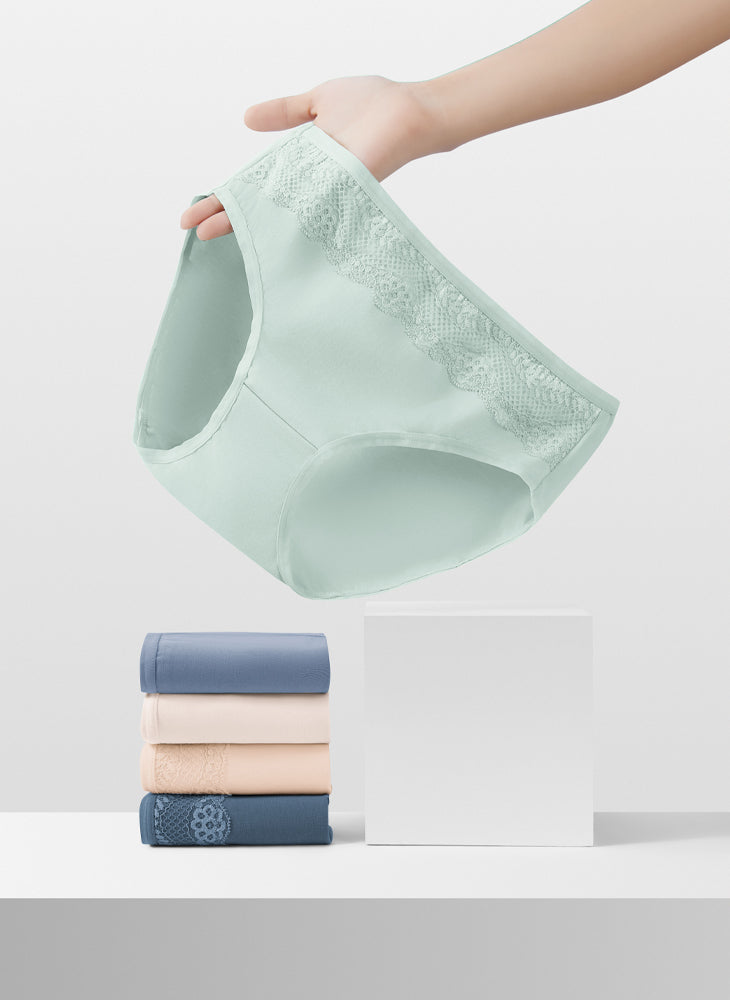 Lacey Comfort Cotton Midi Packaging Panty