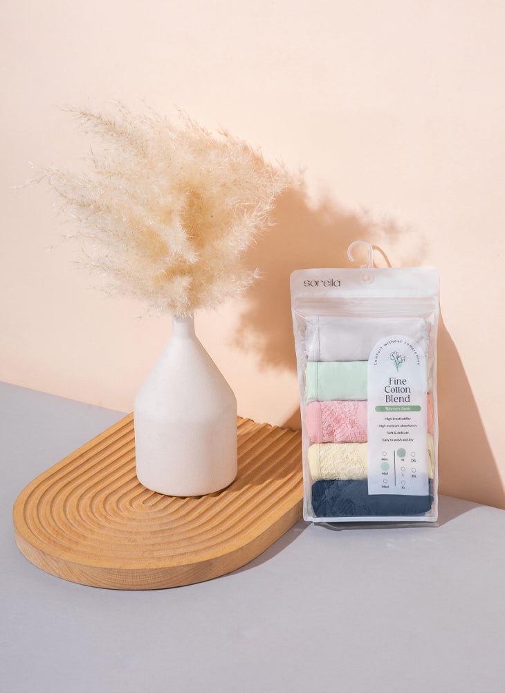 Lacey Comfort Cotton Midi Packaging Panty