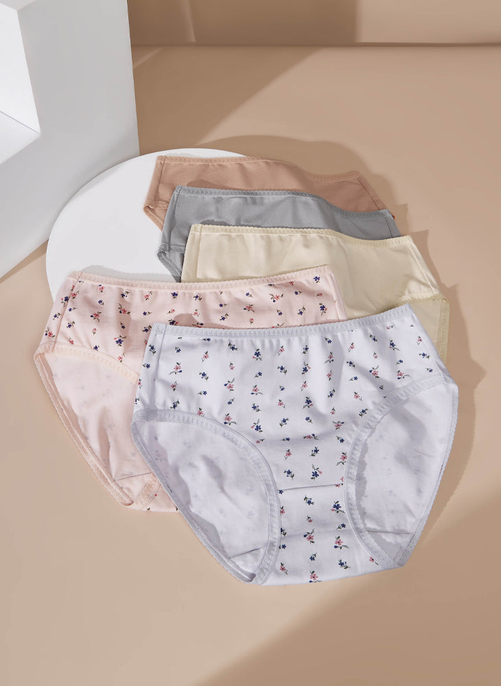Printy Comfort Cotton Midi Packaging Panty