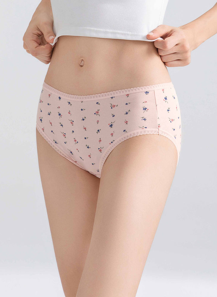 Printy Comfort Cotton Midi Packaging Panty