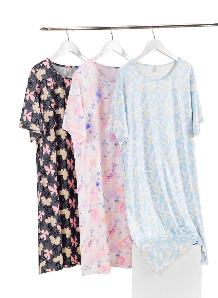 Radiant Blooms Shorts Sleeve Dress