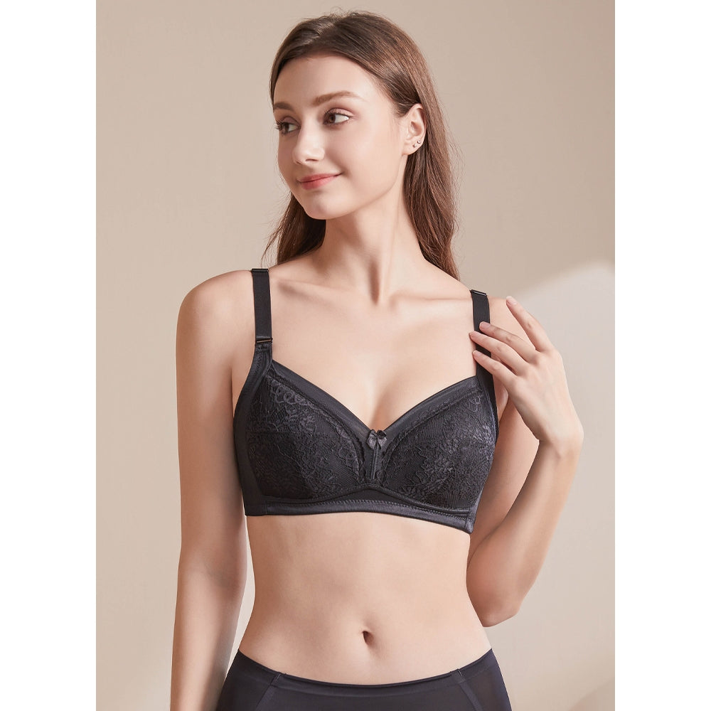 Lilac Beauty Wireless High Panel Bra