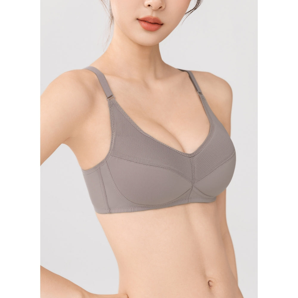 Comfy Breathable Wireless Demi Lightly Padded Bra