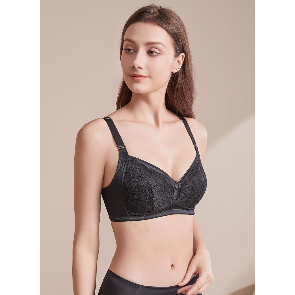 Lilac Beauty Wireless High Panel Bra
