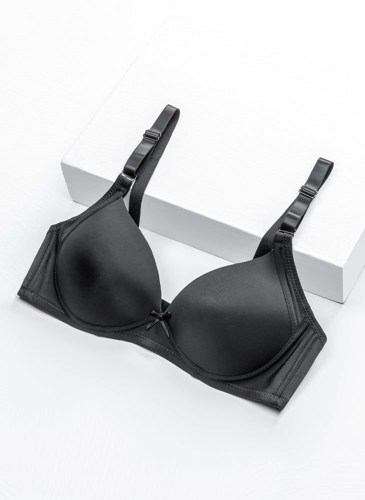 Casual Comfort Demi Cup High Panel Wireless Bra