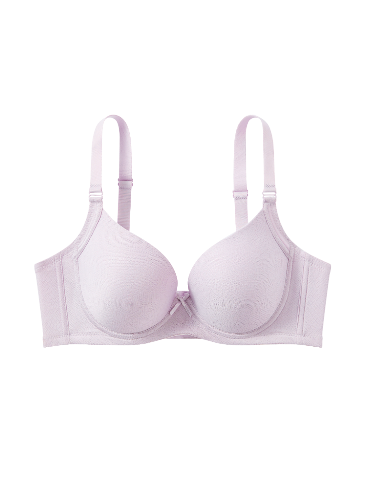 Nina Jacquard Wired Demi Cup High Panel Padded Bra