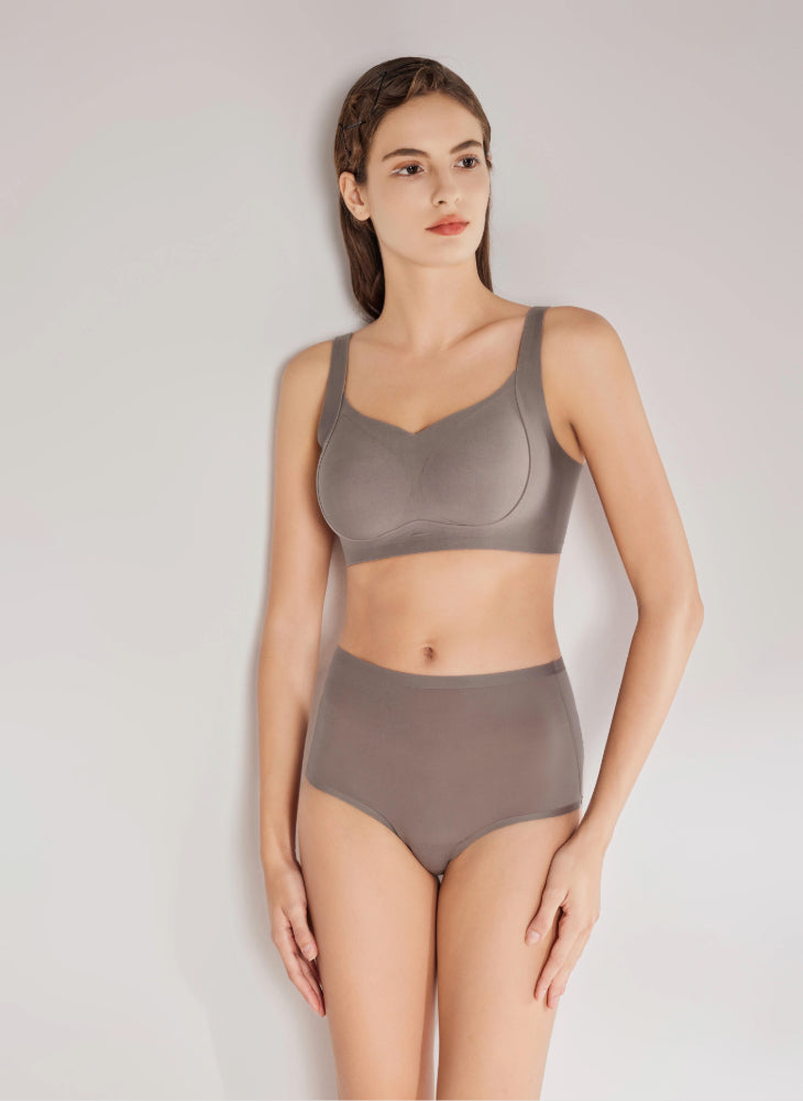 Tea Skin High Panel Bralette