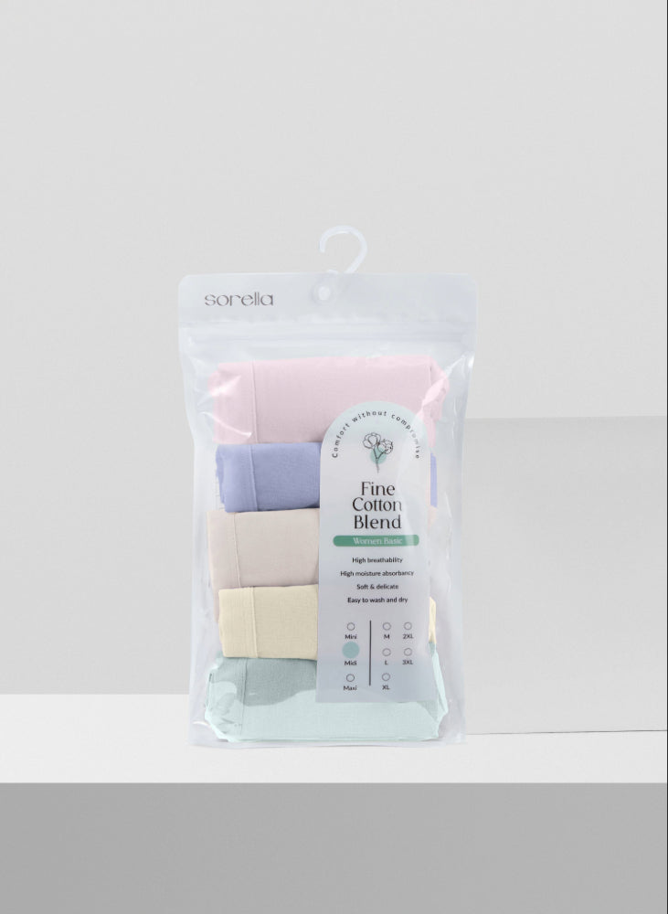 Daily Comfort Cotton Midi Packaging Panty