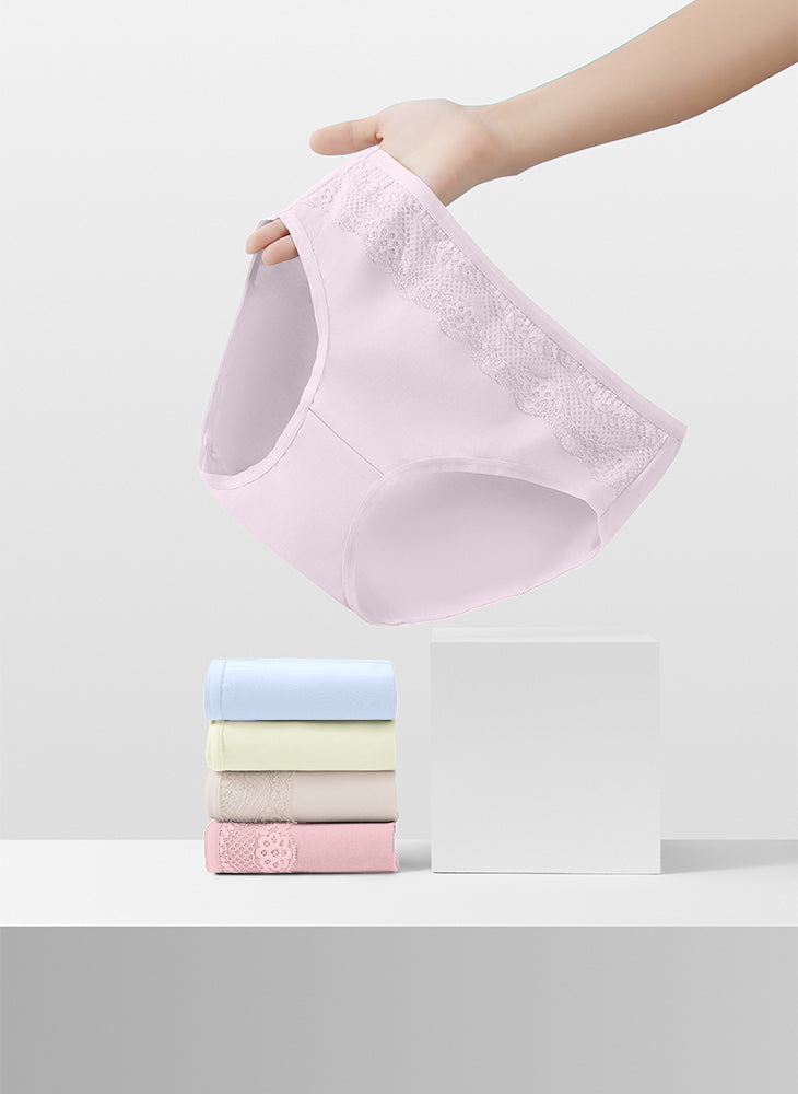 Lacey Comfort Cotton Midi Packaging Panty