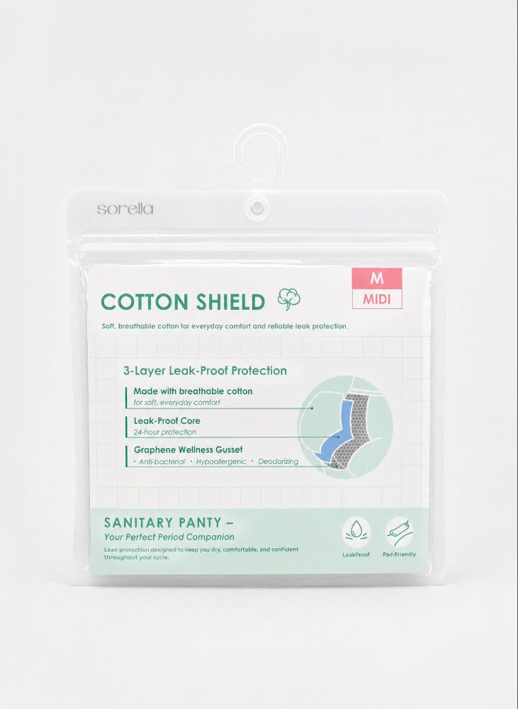 Cotton Shield Sanitary Midi Panty