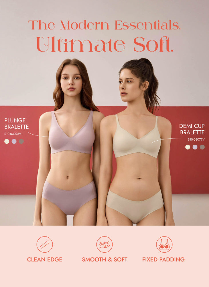 Modern Soft Seamless Plunge Bralette