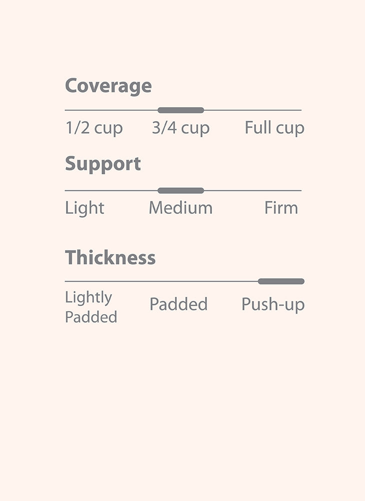 Petal Embrace Wireless Push Up Demi Bra