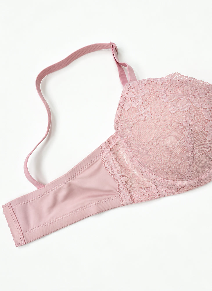 Josie Luna Wired Demi Padded Lace Bra