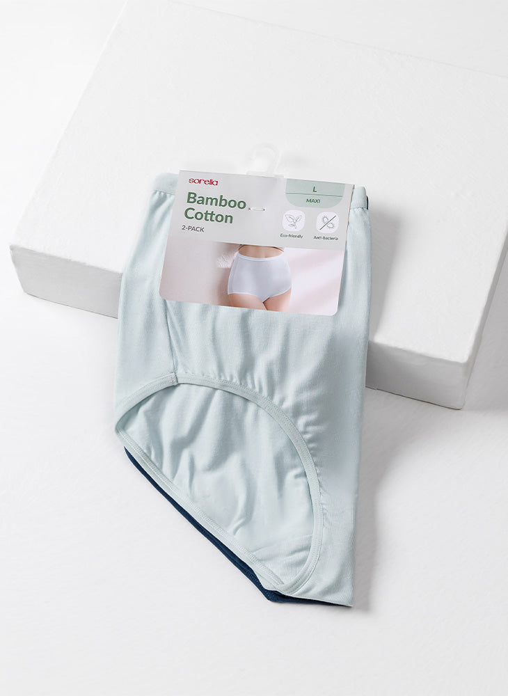 Bamboo Comfort 2-in-1 Pack Maxi Panty