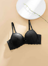 Floral Charm Wire Demi Cup Bra