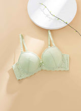 Floral Charm Wire Demi Cup Bra