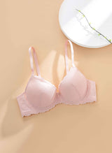 Floral Charm Wire Demi Cup Bra