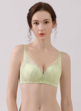 Floral Charm Wireless Demi Cup Bra