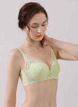 Floral Charm Wireless Demi Cup Bra