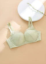 Floral Charm Wireless Demi Cup Bra