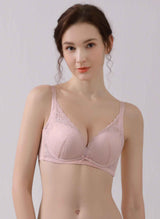 Floral Charm Wireless Demi Cup Bra