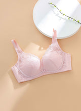 Floral Charm Wireless Demi Cup Bra