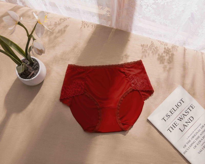 Red lace hotsell boyshorts