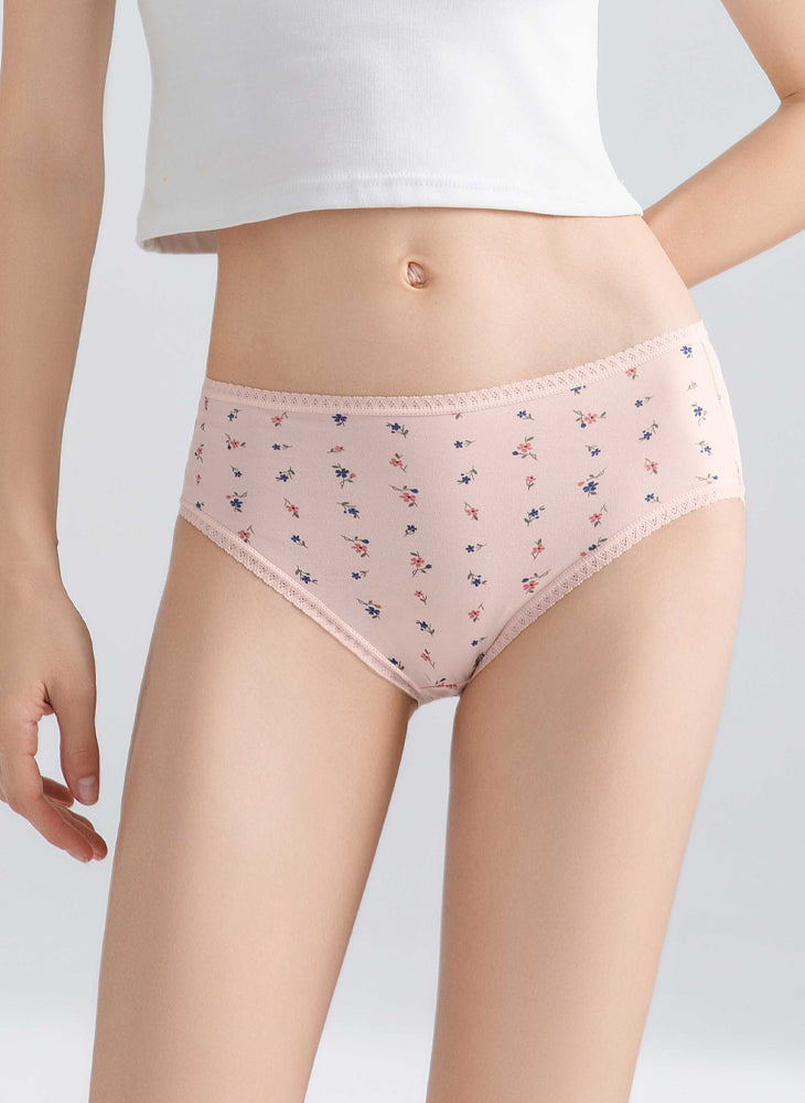 Printy Comfort Cotton Midi Packaging Panty