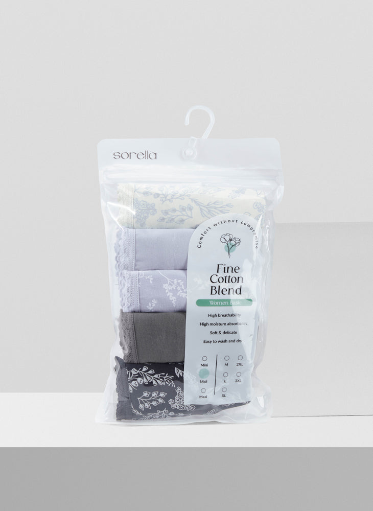 Vintage Comfort Cotton Midi Packaging Panty