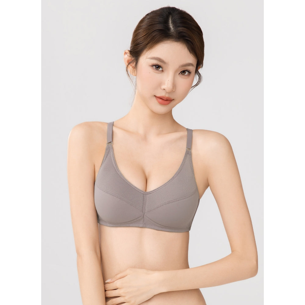 Comfy Breathable Wireless Demi Lightly Padded Bra