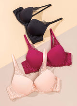 Zelda Underwired Demi Cup Padded Bra