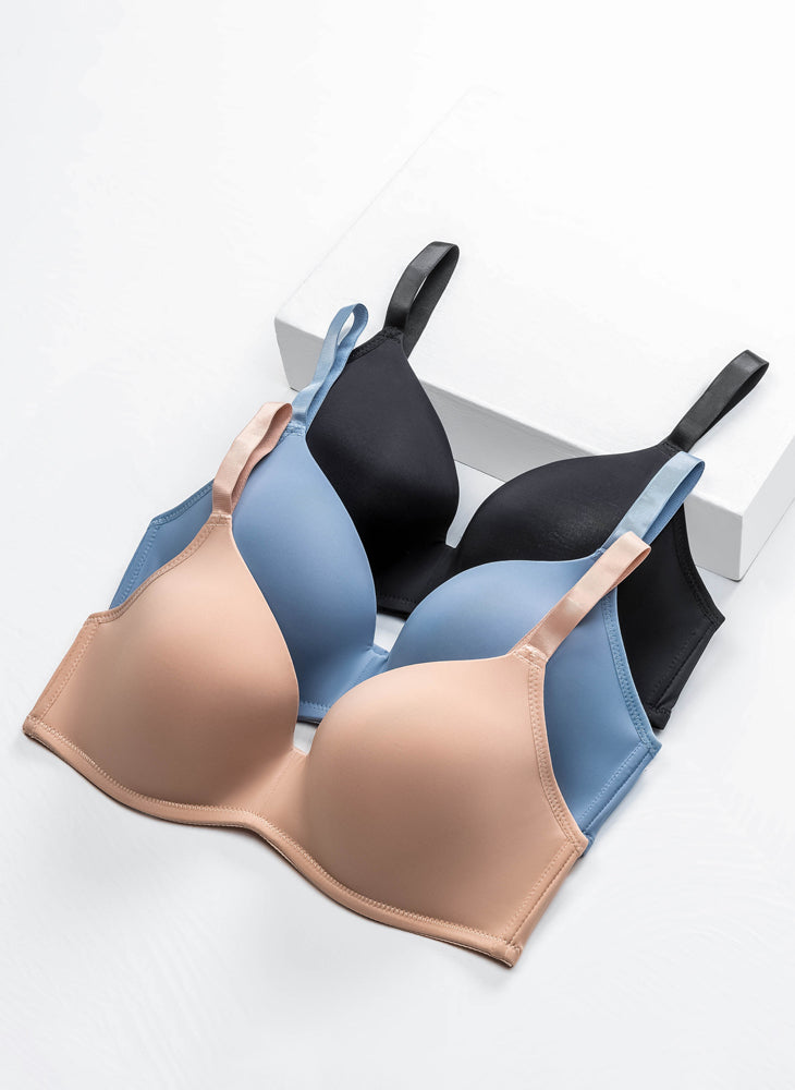 Casual Comfort Demi Cup Wireless Padded Bra
