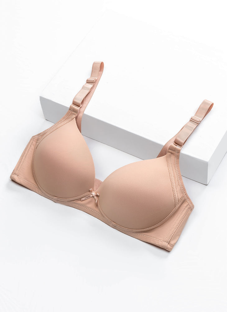 Casual Comfort Demi Cup High Panel Wireless Bra